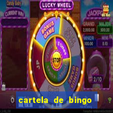 cartela de bingo cha de panela